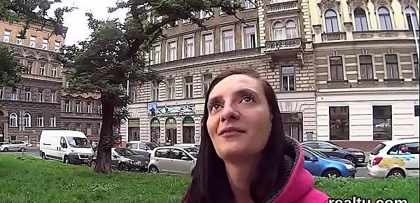  Glamorous czech nympho is seduced in the shopping centre and rode in pov
